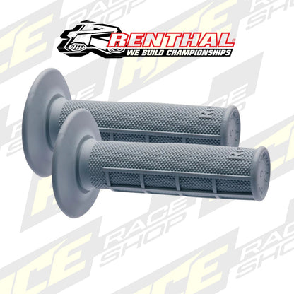 RENTHAL HANDLEBAR GRIP MX DIAMOND/HALF WAFFLE - SOFT GREY - ACE Race Shop