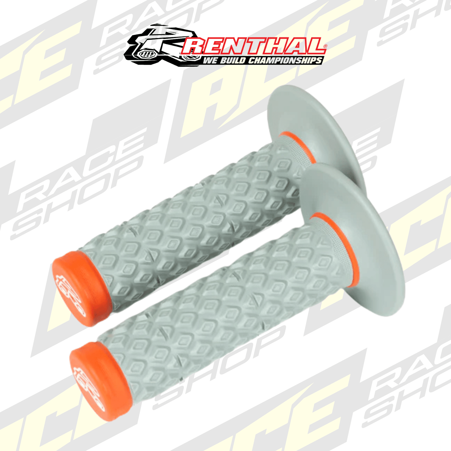 RENTHAL HANDLEBAR GRIP MX DUAL COMPOUND COMFORT SOFT/FIRM ORANGE - ACE Race Shop