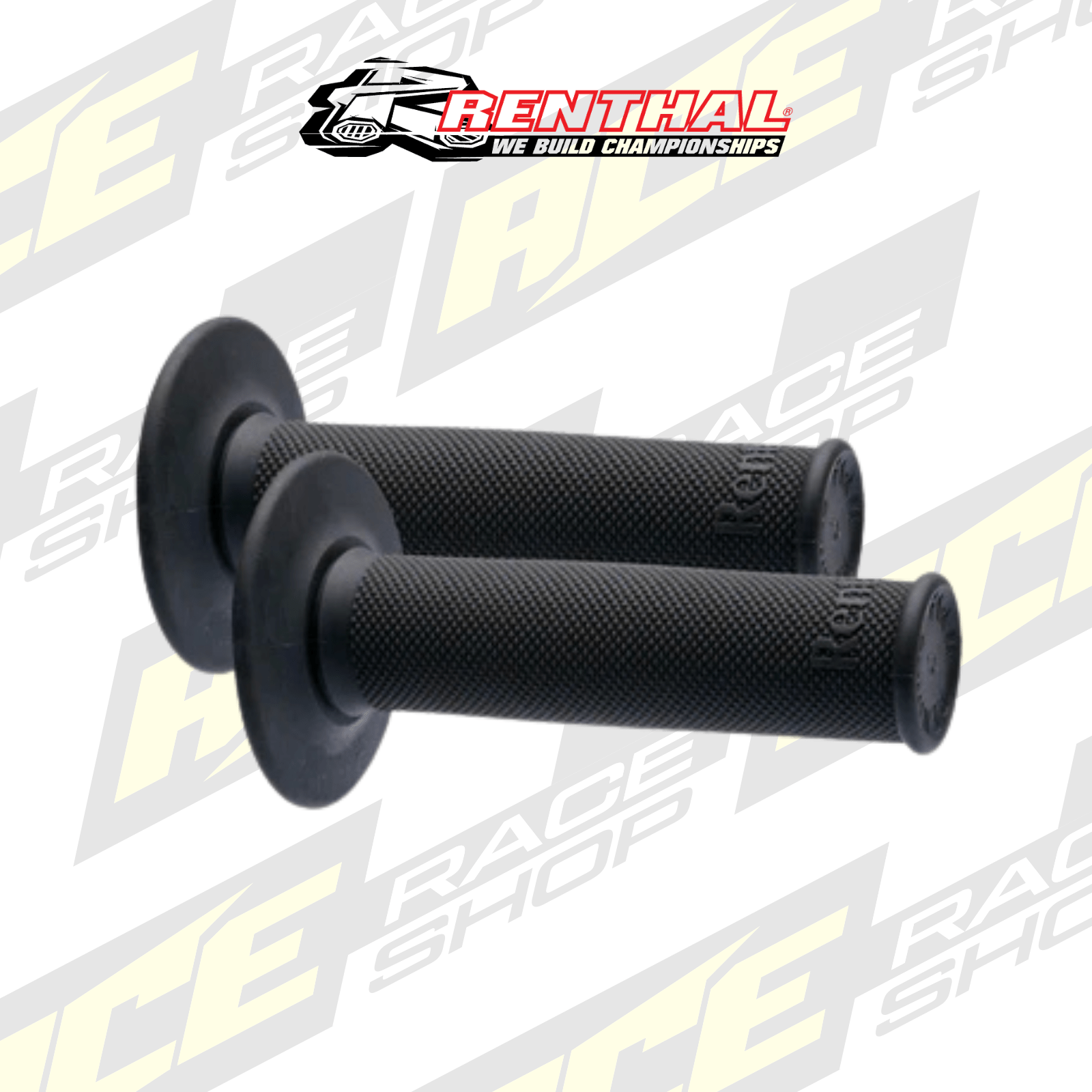 RENTHAL HANDLEBAR GRIP MX FULL DIAMOND FIRM CHARCOAL - ACE Race Shop