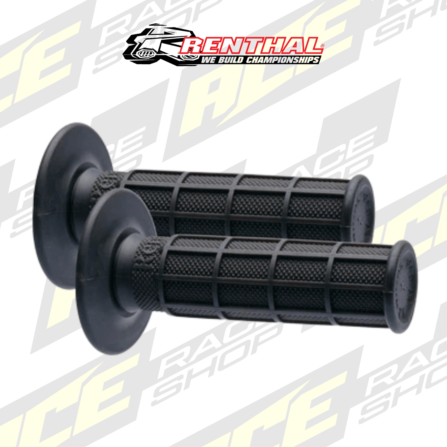 RENTHAL HANDLEBAR GRIP MX FULL WAFFLE FIRM CHARCOAL - ACE Race Shop