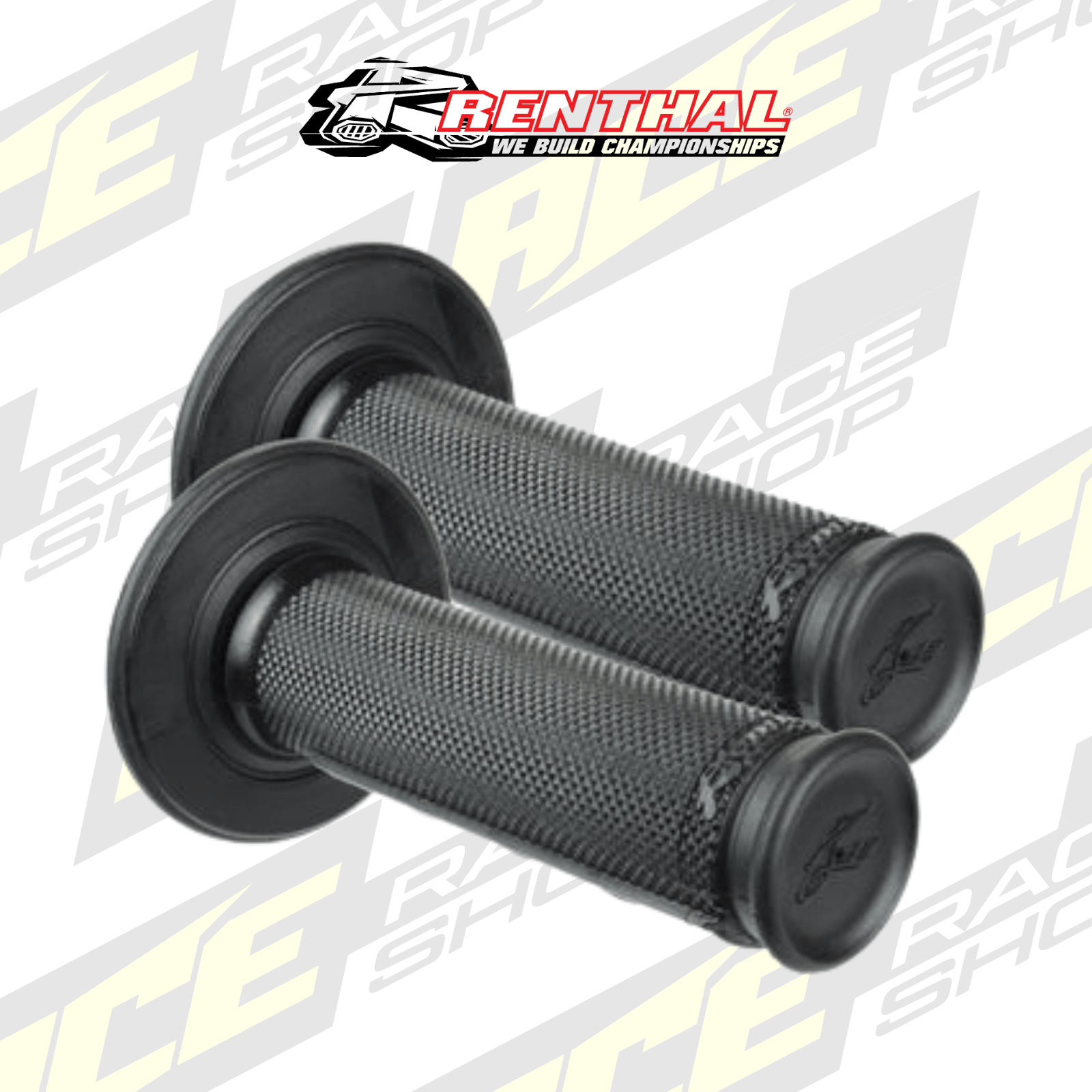 RENTHAL HANDLEBAR GRIP MX ULTRA TACKY DUAL COMPOUND 1/2 WAFFLE BLACK - ACE Race Shop