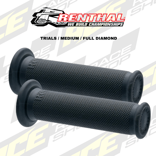 RENTHAL HANDLEBAR GRIP TRIALS FULL DIAMOND MEDIUM GREY - ACE Race Shop