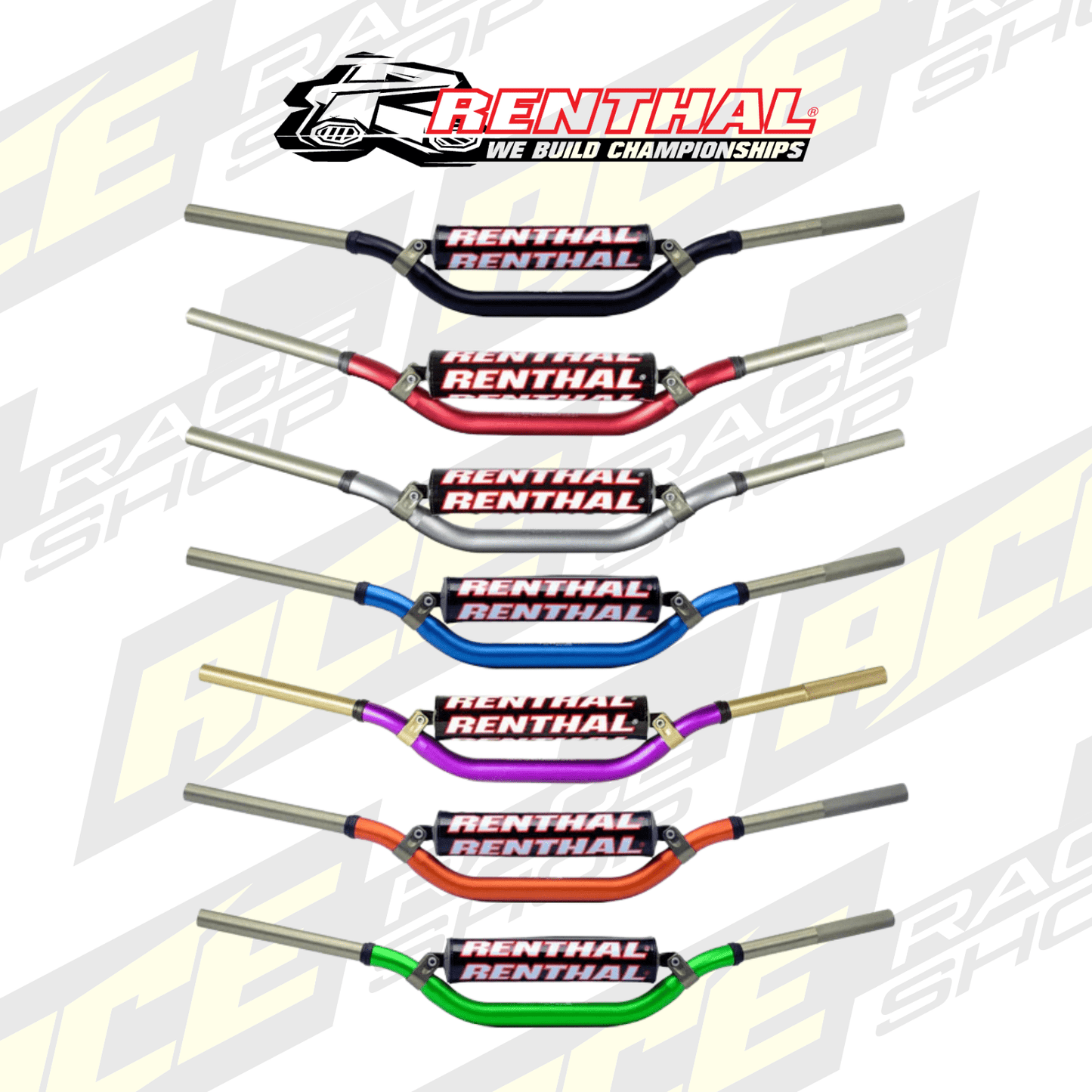 RENTHAL HANDLEBAR TWINWALL MX/ENDURO 997 RC/HONDA CRF 04 - 18, KAWASAKI KX/KXF 2006 - ACE Race Shop