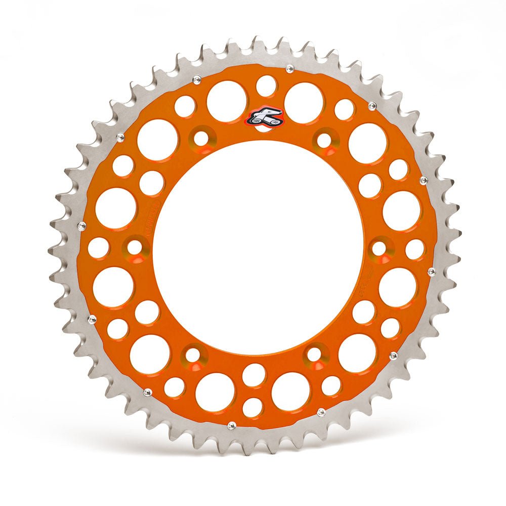 RENTHAL SPROCKET REAR TWIN RING KTM/HQV/GAS/TRI SX/EXC 125 - 620 90 - 24, TE/TC/FE/FC 00 - 24, MC/EC/EX 21 - 24 - ACE Race Shop