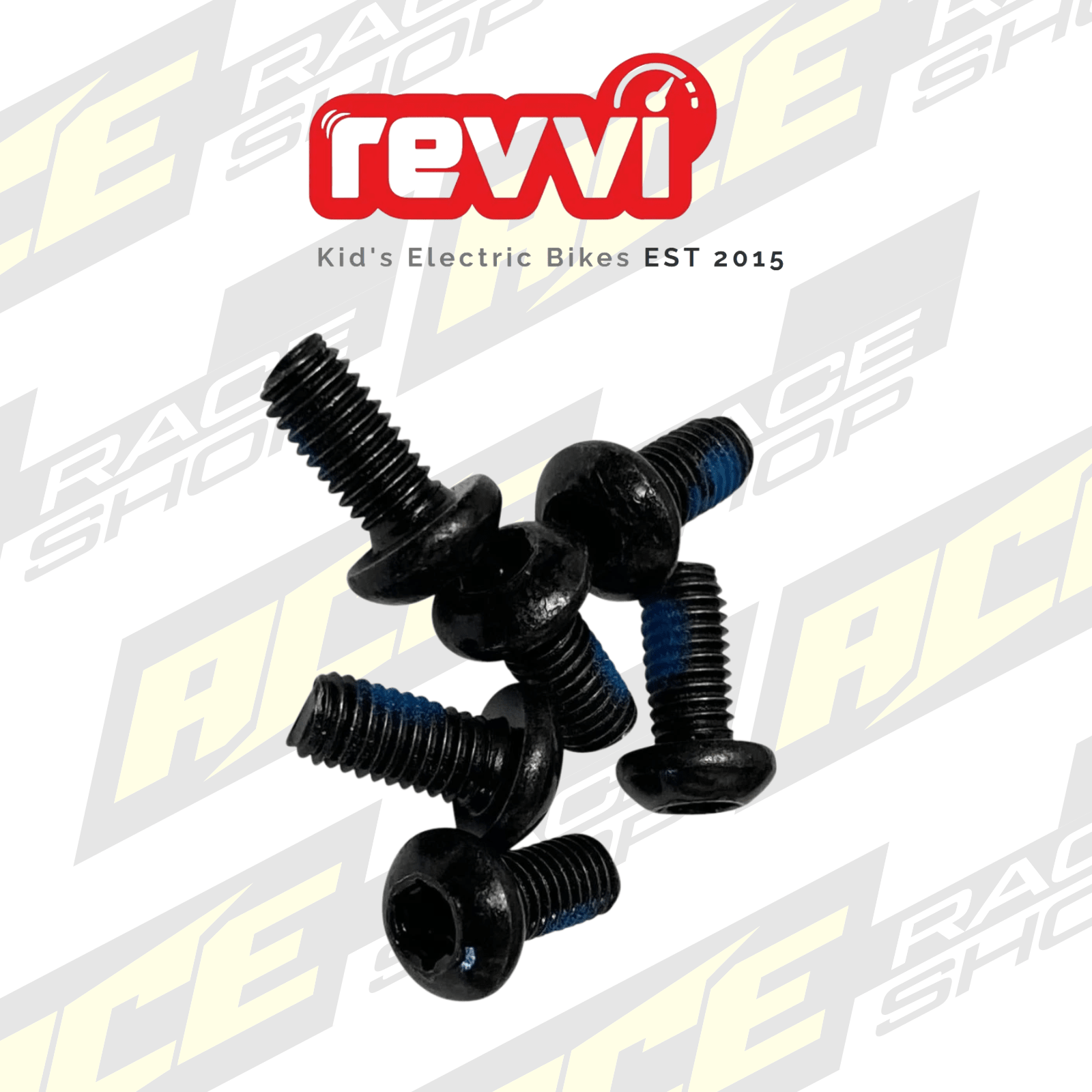 Revvi brake disc bolts – To fit 16″ plus + 16″XL + 18″ + 20″ bikes - ACE Race Shop