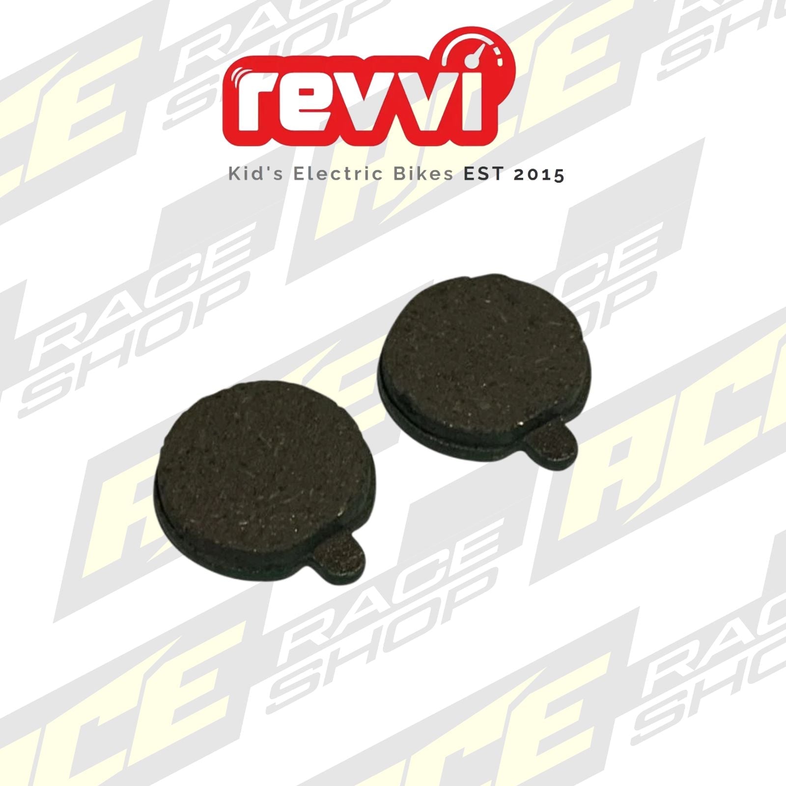 Revvi Rear Brake Pads Pair - To fit Revvi 16″ plus kids electric balance bike - ACE Race Shop
