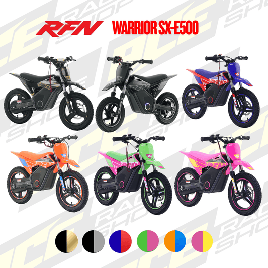 RFN WARRIOR SX E500 - 14" 36V 500W ELECTRIC KIDS MX MOTOCROSS BIKE - ALL COLOURS - NOT REVVI - ACE Race Shop