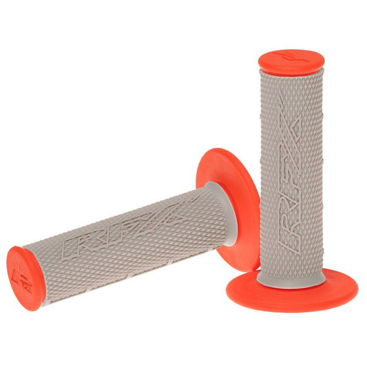 RFX PRO DUAL COMPOUND GRIPS GREY/ORANGE (PAIR) - ACE Race Shop
