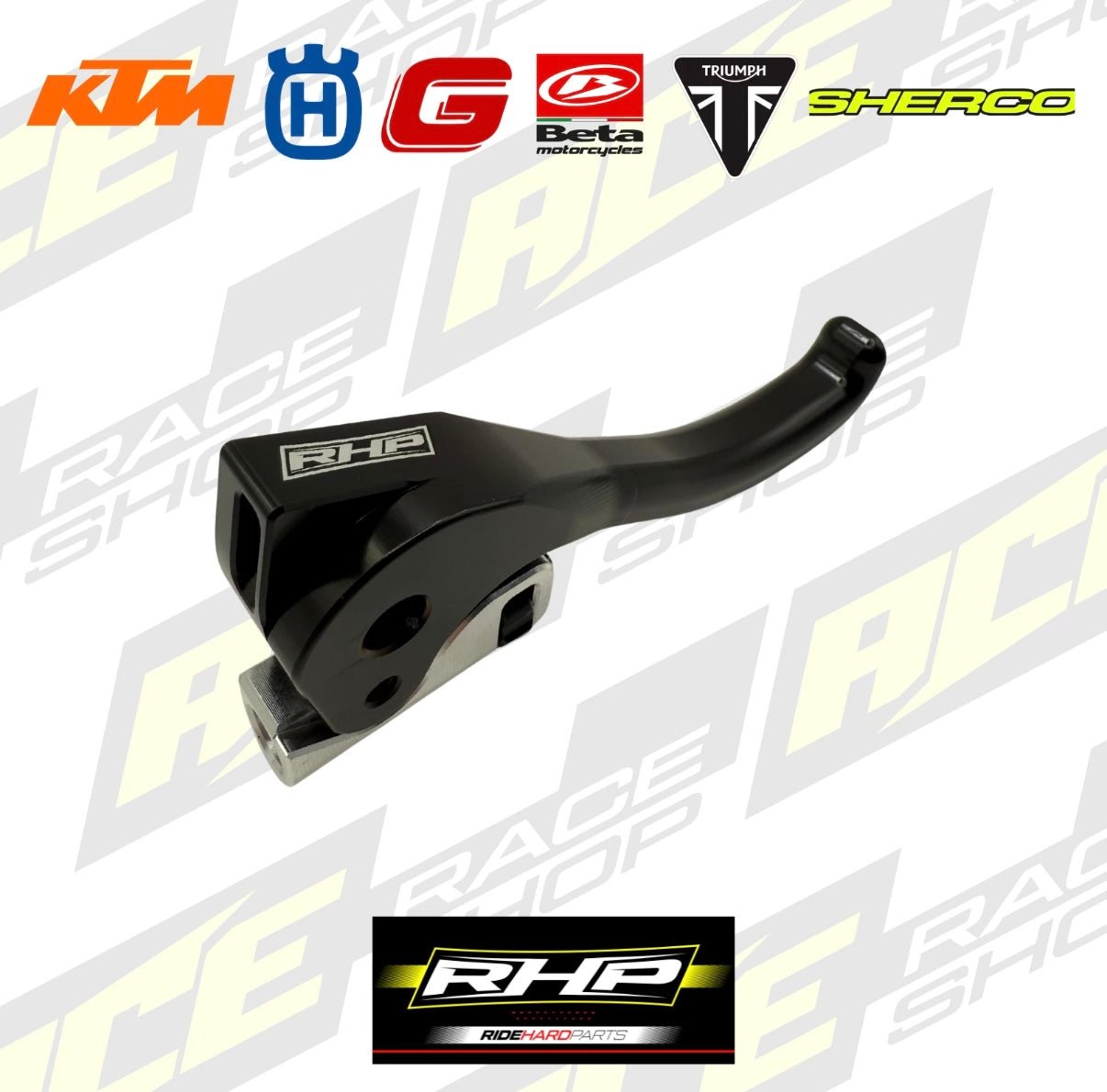 RHP BREMBO EASY PULL LIGHT CLUTCH LEVER KTM HUSQVARNA GASGAS BETA SHERCO TRIUMPH (BLACK) - ACE Race Shop