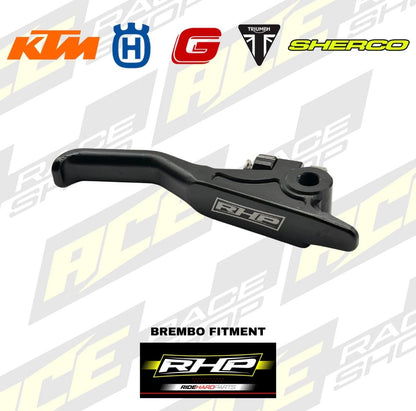 RHP BREMBO EASY PULL LIGHT FRONT BRAKE LEVER KTM HUSQVARNA GASGAS SHERCO TRIUMPH (BLACK) - ACE Race Shop