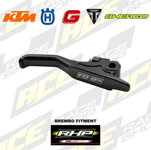 RHP BREMBO EASY PULL LIGHT FRONT BRAKE LEVER KTM HUSQVARNA GASGAS SHERCO TRIUMPH (BLACK) - ACE Race Shop