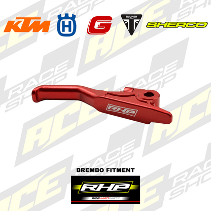RHP BREMBO EASY PULL LIGHT FRONT BRAKE LEVER KTM HUSQVARNA GASGAS SHERCO TRIUMPH (RED) - ACE Race Shop