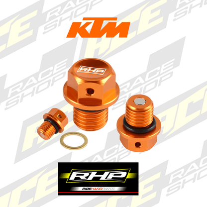 RHP Magnetic Oil Drain Plug Bolt for KTM SX/SX - F/EXC/EXC - F 125 - 530 2000 - 2026 - ACE Race Shop