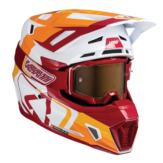 LEATT 2025 HELMET MOTO 7.5 V25 RUBY + FREE GOGGLES
