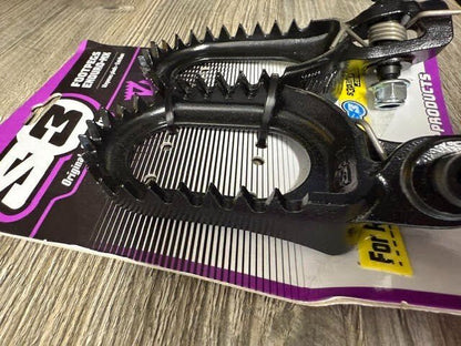 S3 PUNK Enduro Footpegs BETA RR 2020 - 2026 BLACK 'BACK & LOW' - ACE Race Shop