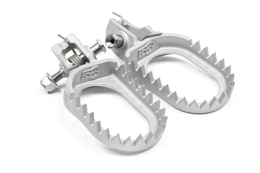 S3 ‘PUNK’ Enduro Footrests – BETA RR 2020 to current (SILVER) - ACE Race Shop