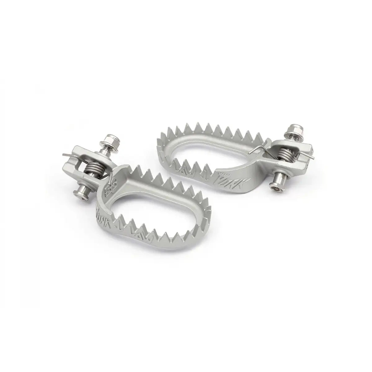 S3 ‘PUNK’ Enduro Footrests – KTM/HUSKY/GG ‘BACK and LOW’ up to 2023 (SILVER) - ACE Race Shop