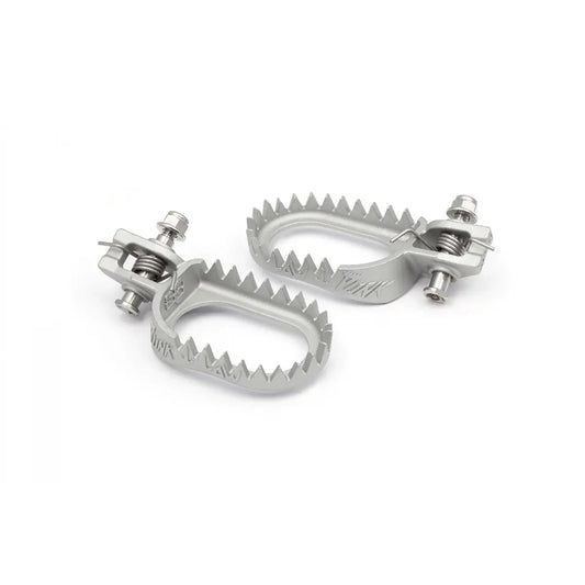 S3 ‘PUNK’ Enduro Footrests – KTM/HUSKY/GG ‘BACK and LOW’ up to 2023 (SILVER) - ACE Race Shop