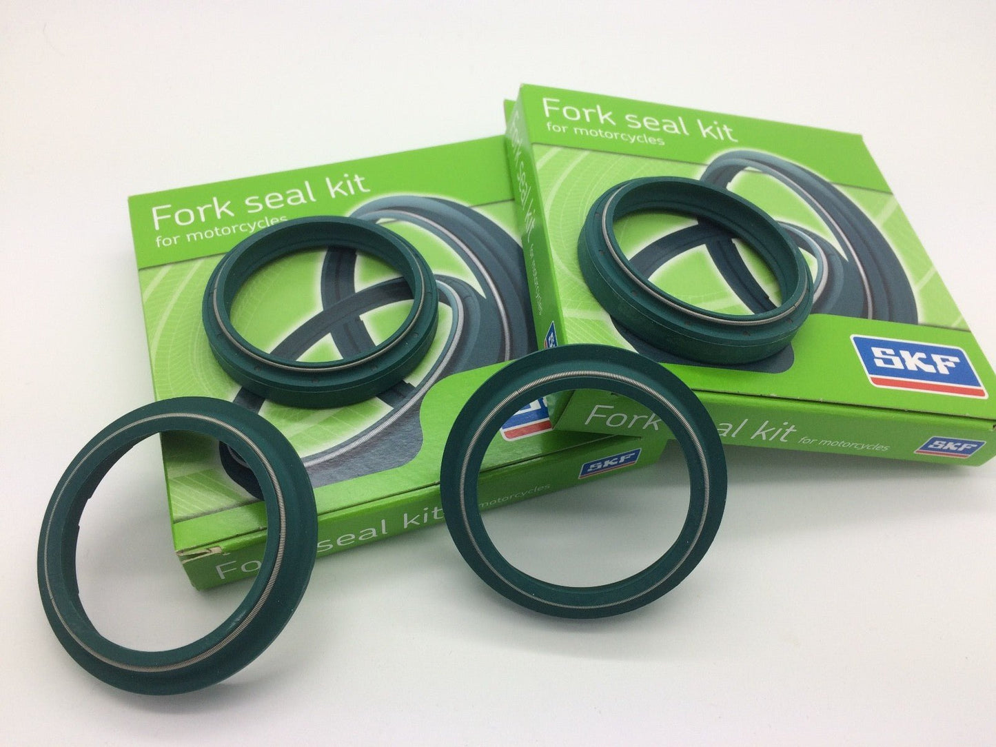 SKF FORK SEALS WP 48MM OIL & DUST SEALS (PAIR) KTM HUSKY GASAGAS SX SXF EXC EXCF - ACE Race Shop