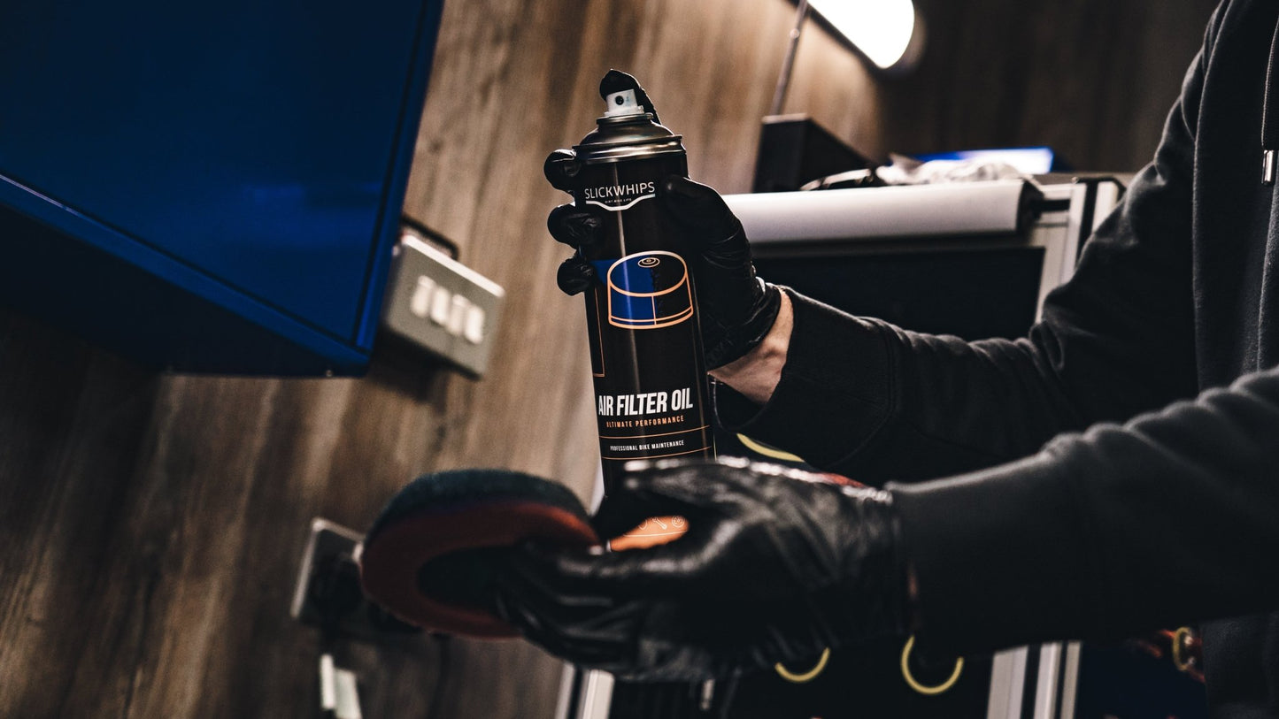 SLICKWHIPS AIR FILTER OIL SPRAY FOR MOTORCYCLES 600ML - ACE Race Shop