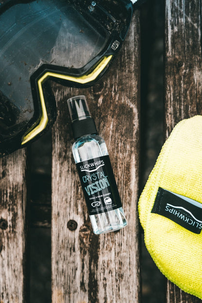 SLICKWHIPS CRYSTAL VISION - GOGGLE, HELMET AND VISOR CLEANER 60ML - ACE Race Shop