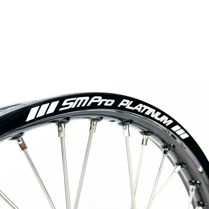SM PRO PLATINUM WHEEL SET BETA 125 - 480 RR ENDURO 2025/2026 RED HUB BLACK RIM - ACE Race Shop