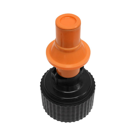 TUFF JUGS BLACK CAP WITH ORANGE RIPPER SPOUT - ACE Race Shop