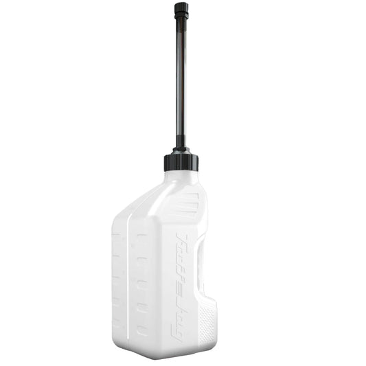TUFF JUGS TUFF JUG 10L WHITE WITH AUTO - STOP SPOUT - ACE Race Shop