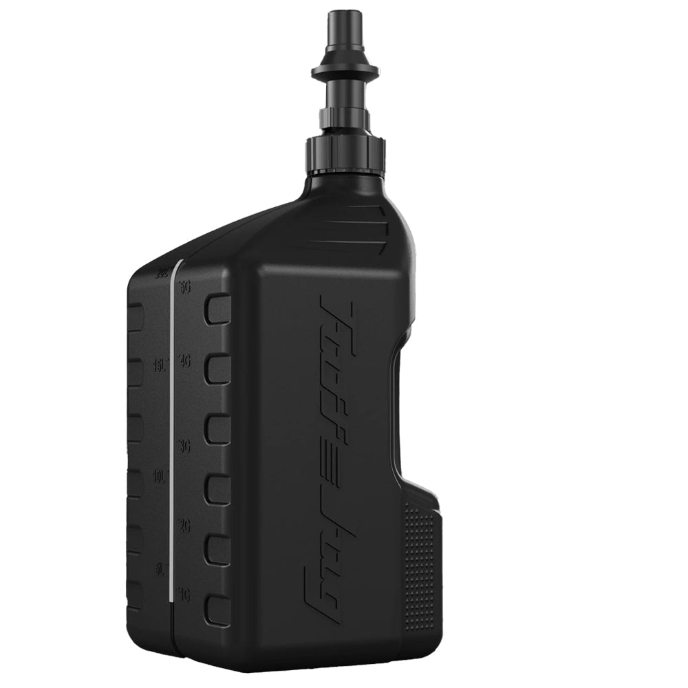 TUFF JUGS TUFF JUG 20L BLACK WITH BLACK RIPPER CAP - ACE Race Shop