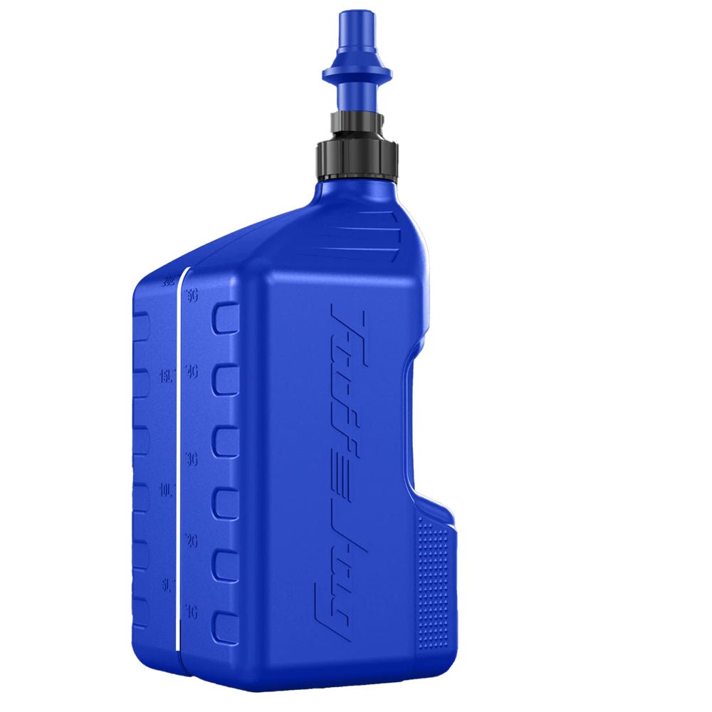 TUFF JUGS TUFF JUG 20L BLUE WITH BLUE RIPPER CAP - ACE Race Shop