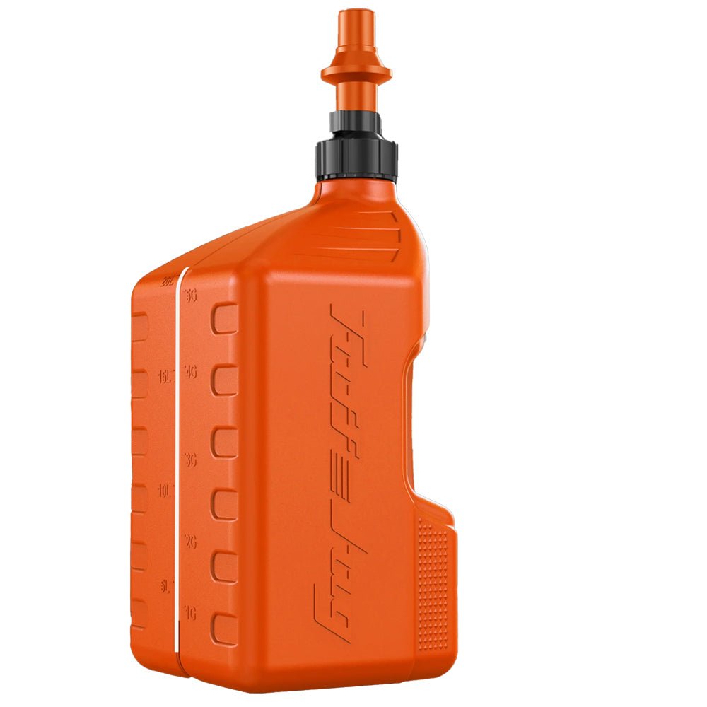 TUFF JUGS TUFF JUG 20L ORANGE WITH ORANGE RIPPER CAP - ACE Race Shop