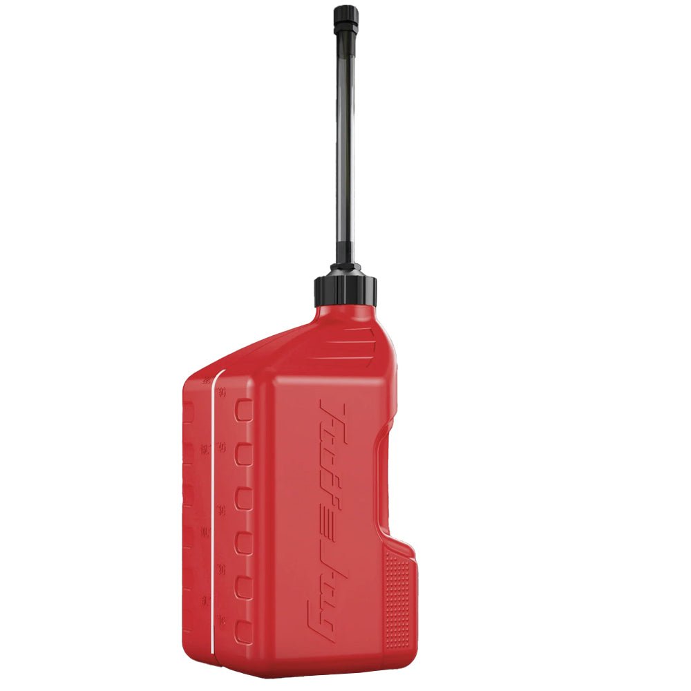 TUFF JUGS TUFF JUG 20L RED WITH AUTO - STOP SPOUT - ACE Race Shop