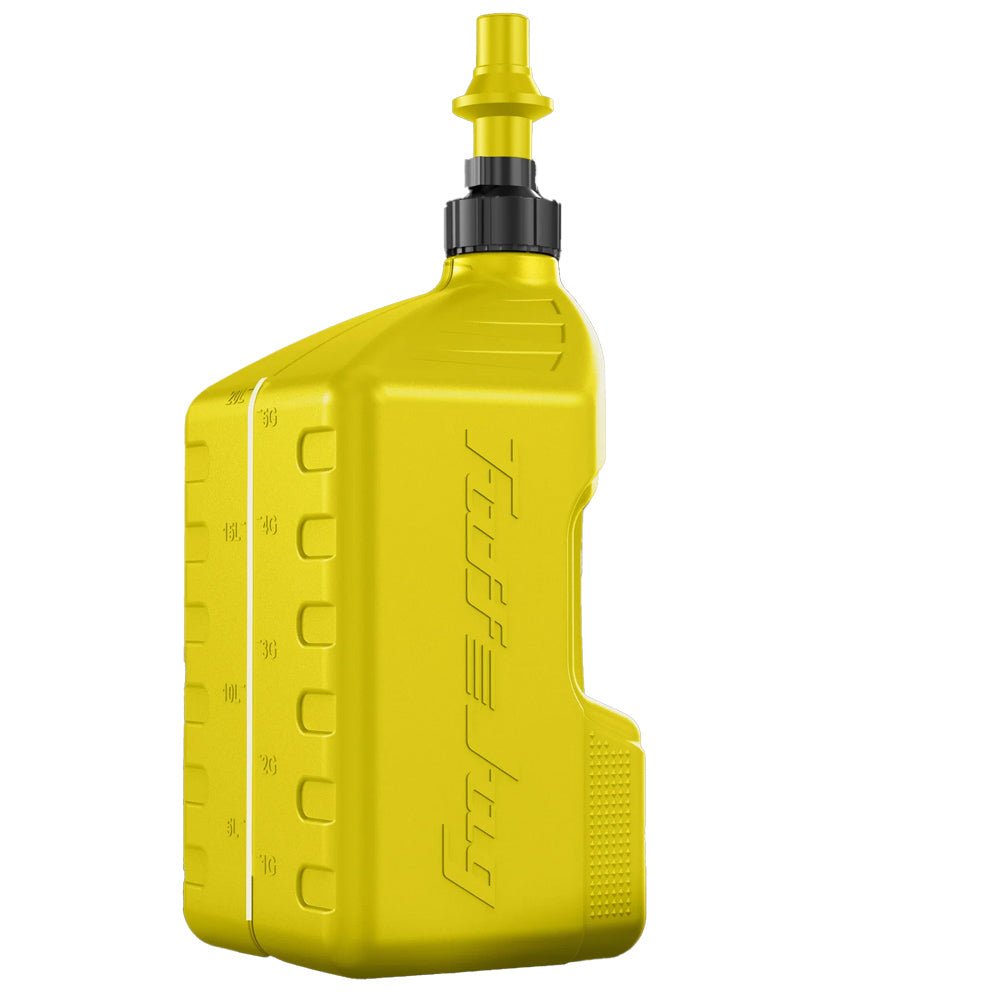 TUFF JUGS TUFF JUG 20L YELLOW WITH YELLOW RIPPER CAP - ACE Race Shop