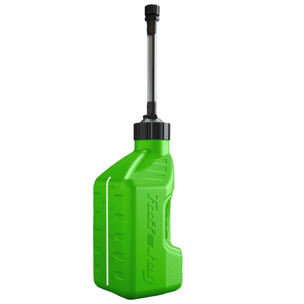 TUFF JUGS TUFF JUG 5L KAWI GREEN WITH AUTO - STOP SPOUT - ACE Race Shop