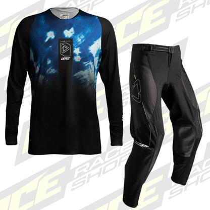 LEATT MOTOCROSS WOMENS 4.5 SHIRT & PANT KIT COMBO AI BLACK