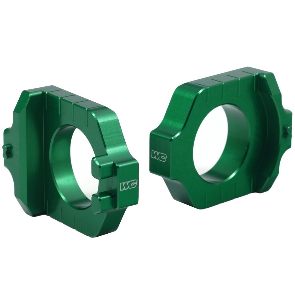 WORKS CONNECTION AXLE BLOCK KIT ELITE KAWASAKI/SUZUKI KX125 03 - 05, KX250 03 - 07, KX250F 04 - 25, KX450F 06 - 25, RMZ 250/450 04 - 25 - ACE Race Shop