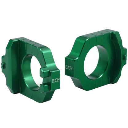 WORKS CONNECTION AXLE BLOCK KIT ELITE KAWASAKI/SUZUKI KX125 03 - 05, KX250 03 - 07, KX250F 04 - 25, KX450F 06 - 25, RMZ 250/450 04 - 25 - ACE Race Shop