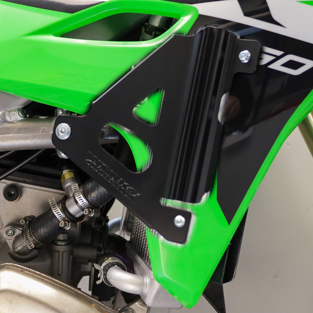 WORKS CONNECTION RADIATOR BRACES KAWASAKI KX250F 2025, KX250XC 2025, KX450F 24 - 25 - ACE Race Shop